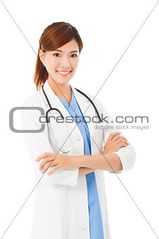 full length of young smiling professional Doctor 