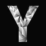 crystal letter Y