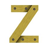 wood letter Z