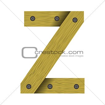 wood letter Z