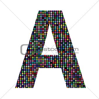 multicolor letter A