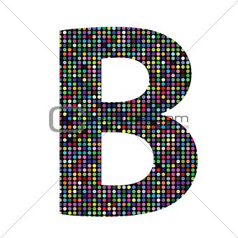 multicolor letter B