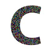 multicolor letter C