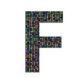 multicolor letter F