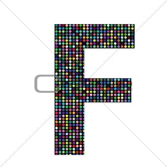 multicolor letter F