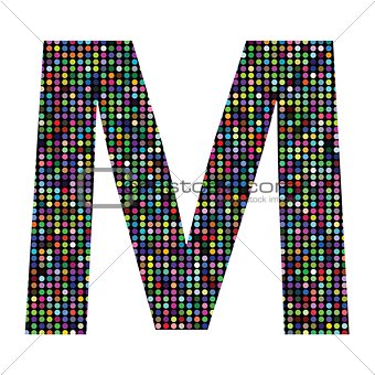 multicolor letter M