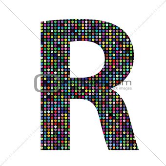 multicolor letter R