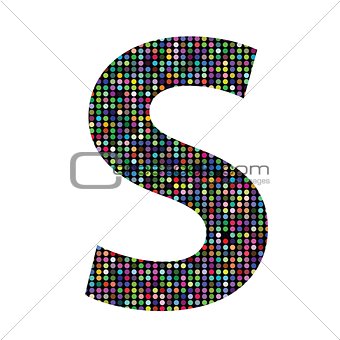 multicolor letter S