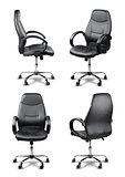 Office chair set isolated