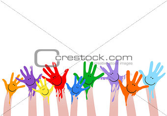 colorful hands 
