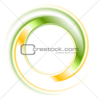 Abstract bright logo ring