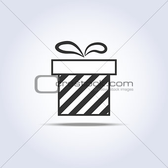 Vector icon of present box