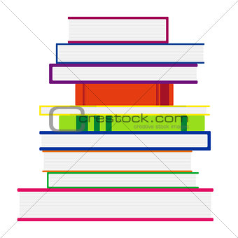Stack Of Colorful Books