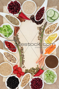 Diet Food Abstract Border
