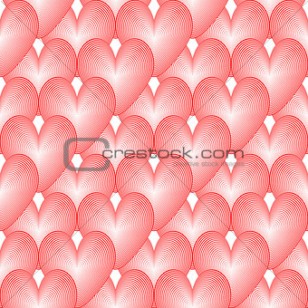 Design seamless colorful heart pattern