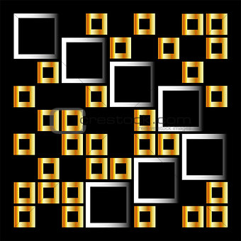 Abstract composition with squares