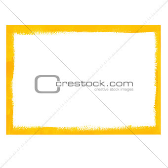 Yellow grunge frame