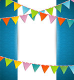 Bunting party color flags