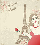 Beautiful girl in Paris 