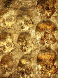 Background with human skulls 