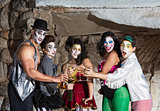 Cirque Clowns with Martinis
