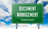 Document Management on Highway Signpost.