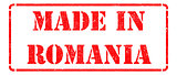 Made in Romania on Red Stamp.