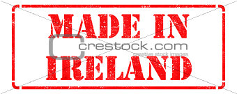 Made in Ireland on Red Stamp.