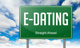 E-Dating on Highway Signpost.