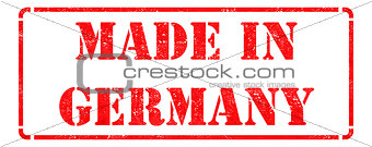 Made in Germany on Red Stamp.