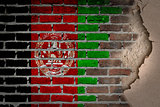 Dark brick wall with plaster - Afghanistan
