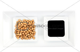 Soybeans and soya sauce.