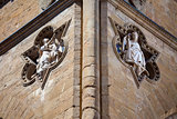 Sculptures architectural detail of Loggia de Lanzi