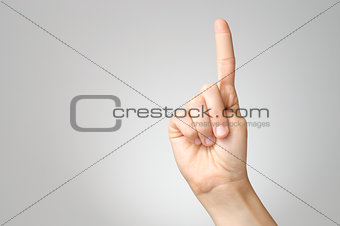 Plaster on female finger