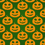 Halloween Pumpkin Seamless Pattern