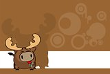 reindeer ball cute cartoon background 7