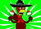 mexican mariachi chicken background4