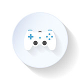 Gaming joystick flat icon
