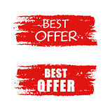 best offer on red drawn banner