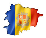 Andorran flag map