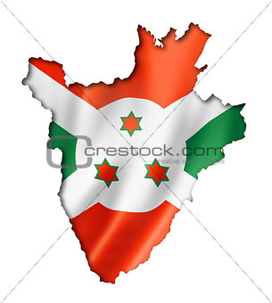 Burundian flag map