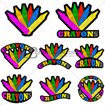 Crayons icons