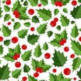 Abstract Beauty Christmas Berry Seamless Pattern Background. Vec