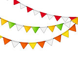 Party Flag Background Vector Illustration.