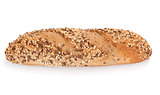Freshly baked multigrain bread and wheat