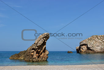 Rocks on a beach
