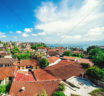 Alanya cityscape. Turkish resort