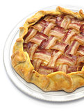 homemade bacon lattice pie