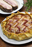 homemade bacon lattice pie