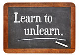 learn to unlearn